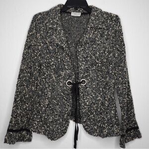 J’ENVIE New York Tweed Knit Jacket‎ – Black/White, Size M/L